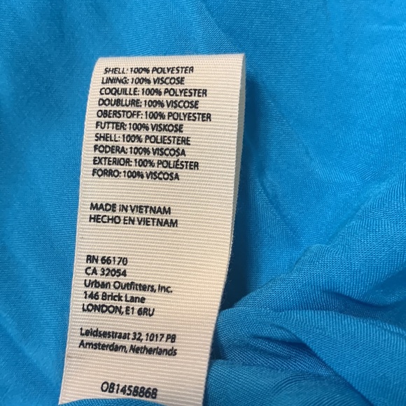 NEW Free People Sexy Simone wrap Dress Teal Parrot Size Medium - Picture 10 of 13